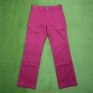 Nike Golf Pants Mens 32x34 Red Dri-FIT Twill Chino Golf Moisture Wicking